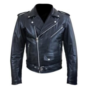 Classic Black Leather Jacket - Perfect for Every Biker's Style